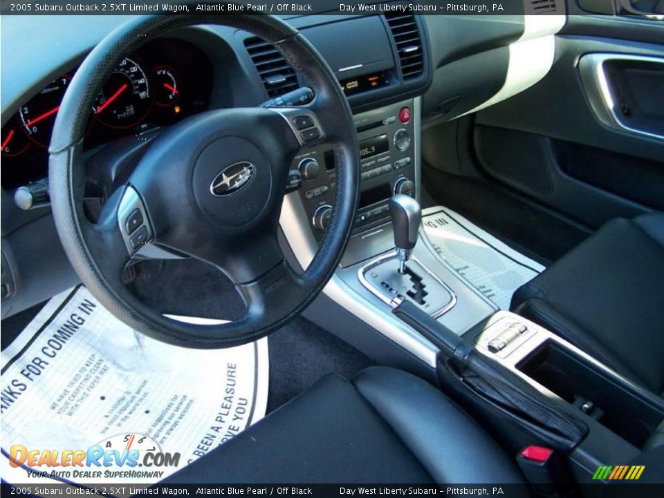 2005 Subaru Outback 2.5XT Limited Wagon Atlantic Blue Pearl / Off Black Photo #12