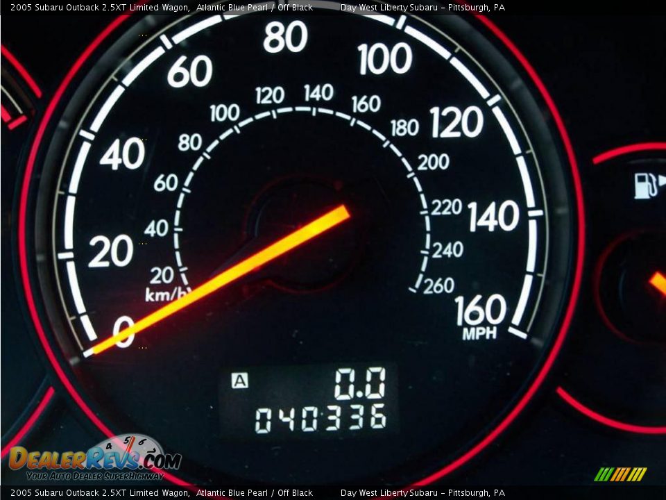 2005 Subaru Outback 2.5XT Limited Wagon Atlantic Blue Pearl / Off Black Photo #19