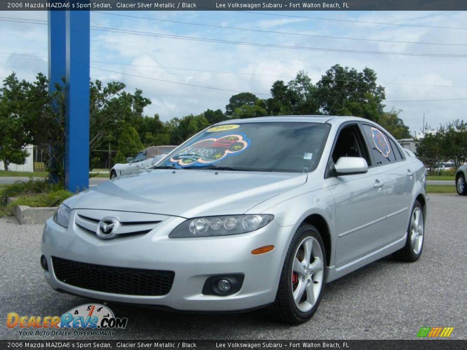 2006 Mazda MAZDA6 s Sport Sedan Glacier Silver Metallic / Black Photo #1