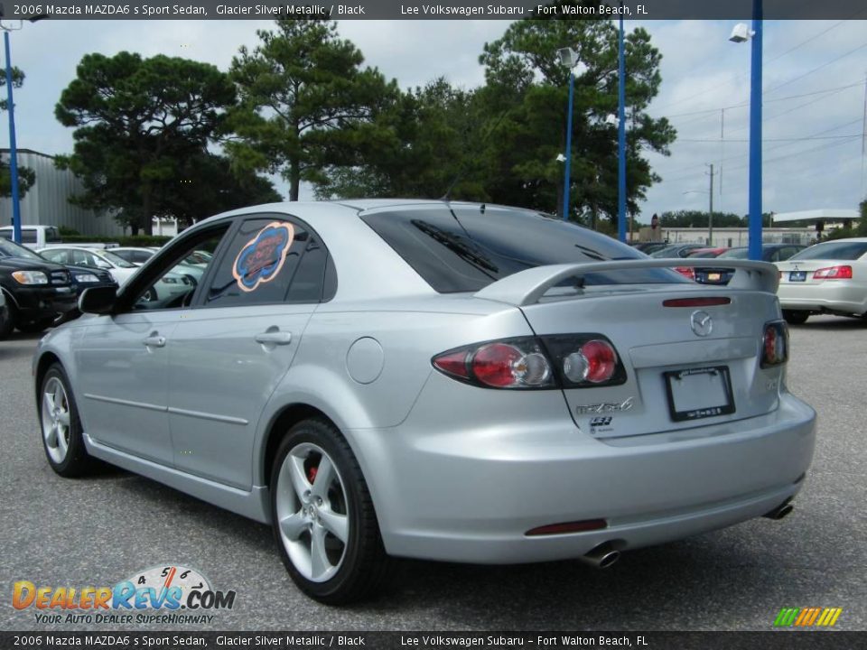 2006 Mazda MAZDA6 s Sport Sedan Glacier Silver Metallic / Black Photo #3