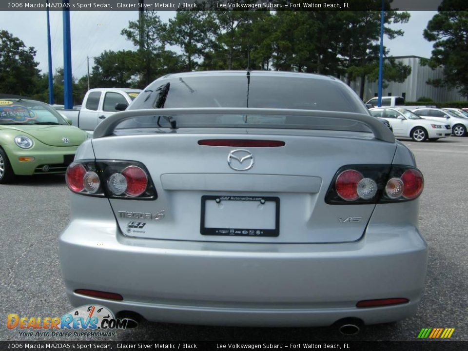 2006 Mazda MAZDA6 s Sport Sedan Glacier Silver Metallic / Black Photo #4