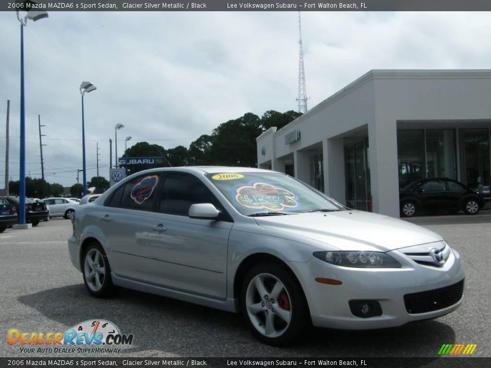 2006 Mazda MAZDA6 s Sport Sedan Glacier Silver Metallic / Black Photo #7