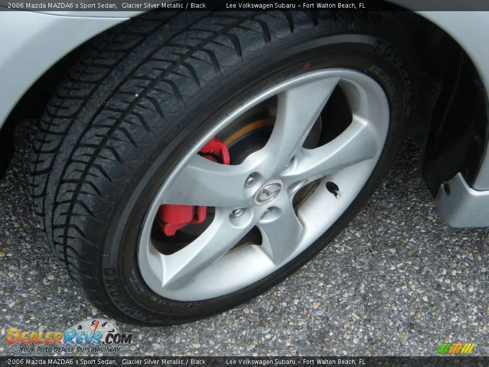 2006 Mazda MAZDA6 s Sport Sedan Glacier Silver Metallic / Black Photo #13
