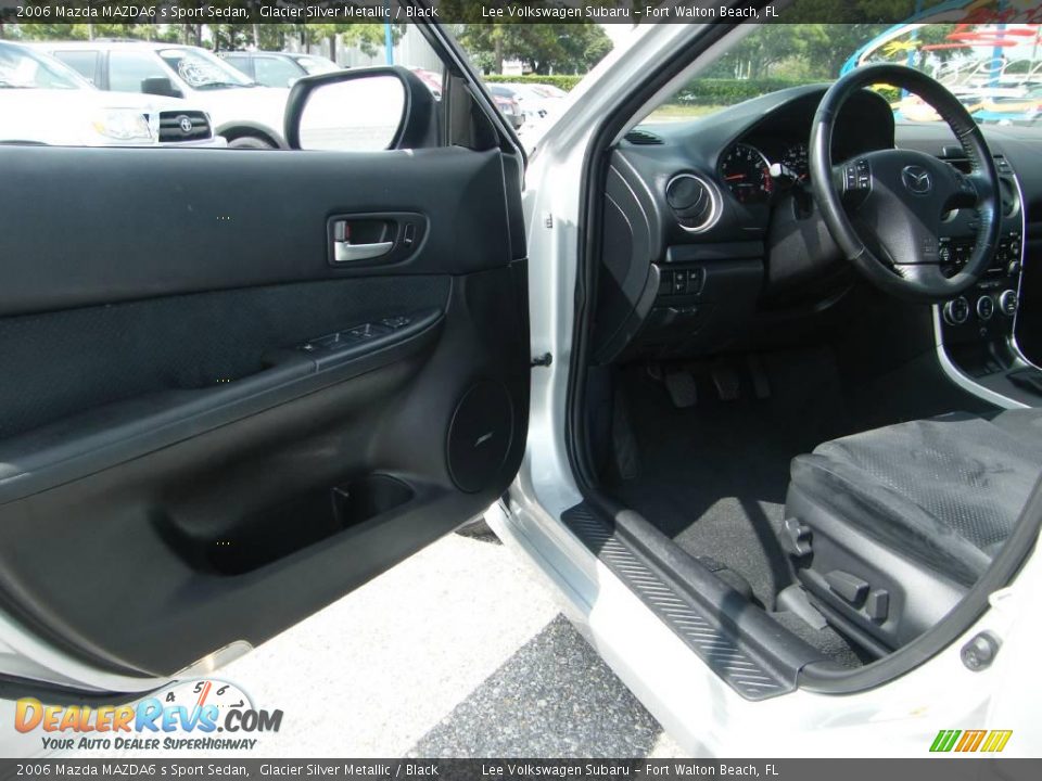 2006 Mazda MAZDA6 s Sport Sedan Glacier Silver Metallic / Black Photo #14