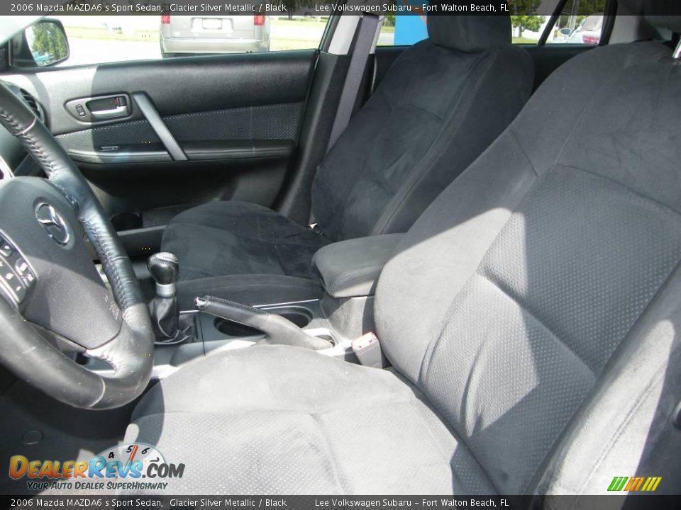 2006 Mazda MAZDA6 s Sport Sedan Glacier Silver Metallic / Black Photo #16