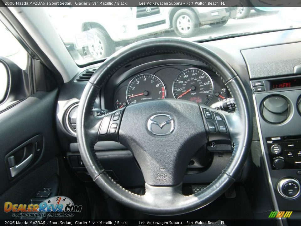 2006 Mazda MAZDA6 s Sport Sedan Glacier Silver Metallic / Black Photo #21