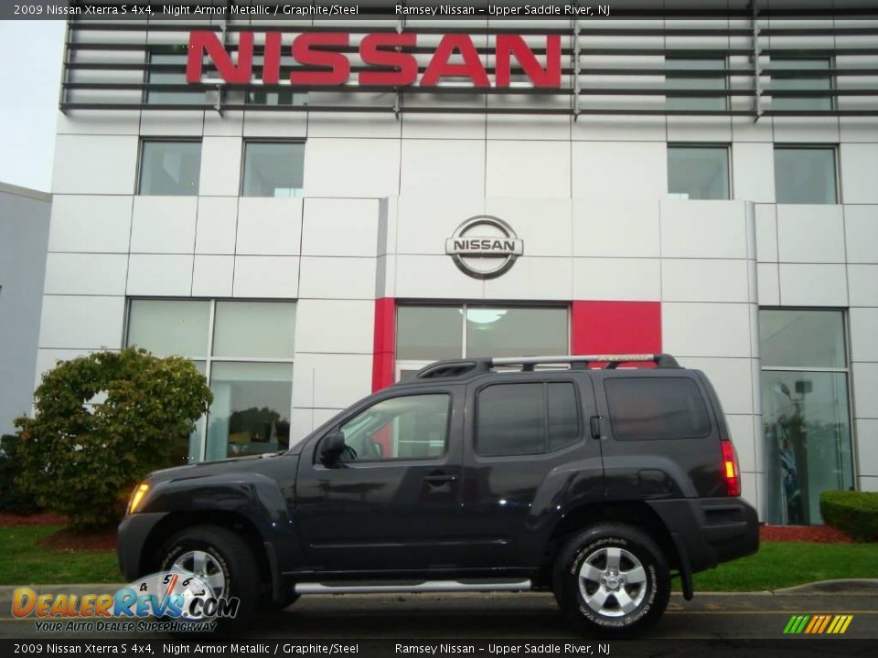 2009 Nissan Xterra S 4x4 Night Armor Metallic / Graphite/Steel Photo #6