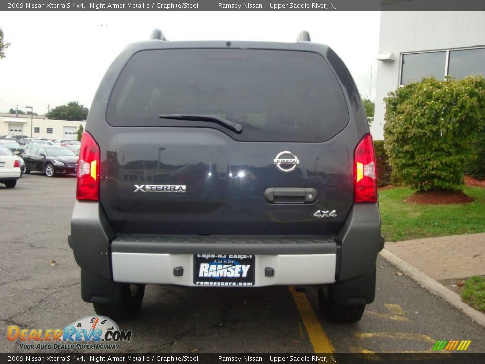 2009 Nissan Xterra S 4x4 Night Armor Metallic / Graphite/Steel Photo #9