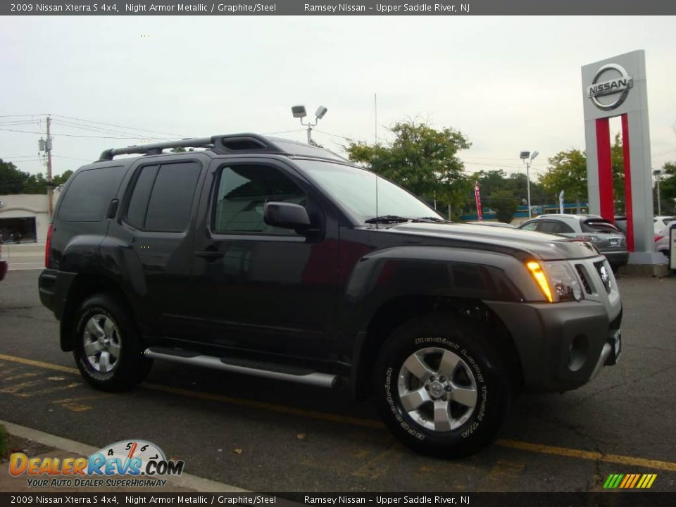 2009 Nissan Xterra S 4x4 Night Armor Metallic / Graphite/Steel Photo #13