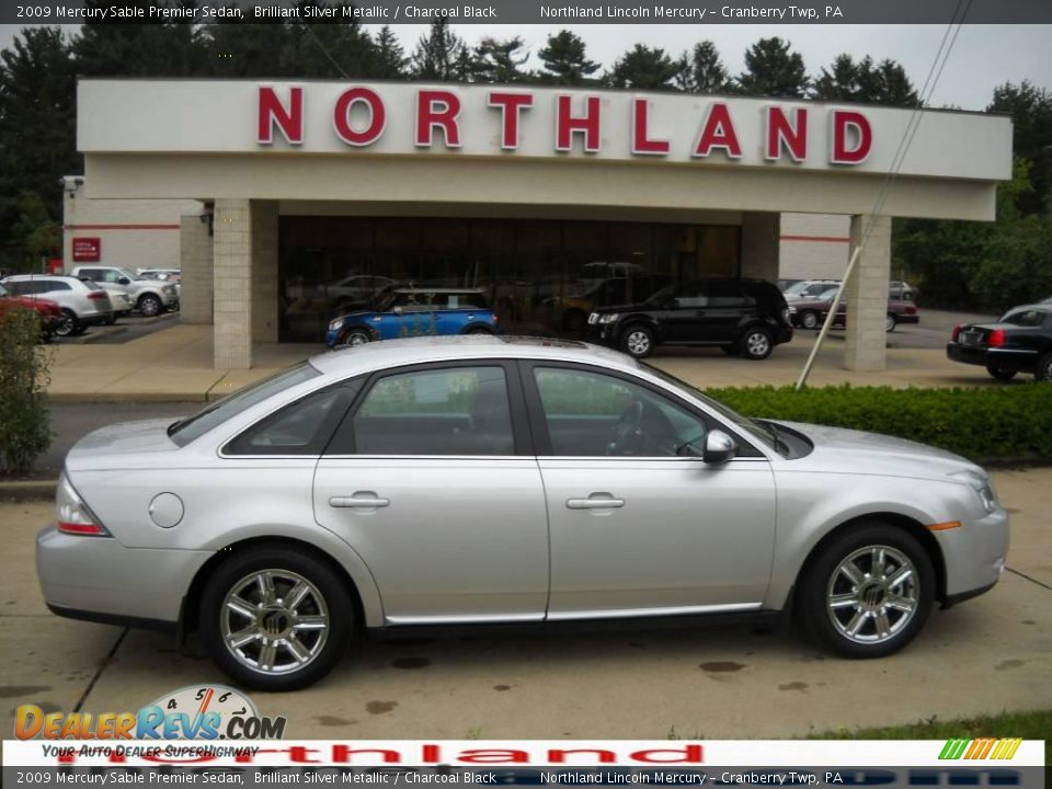2009 Mercury Sable Premier Sedan Brilliant Silver Metallic / Charcoal Black Photo #1