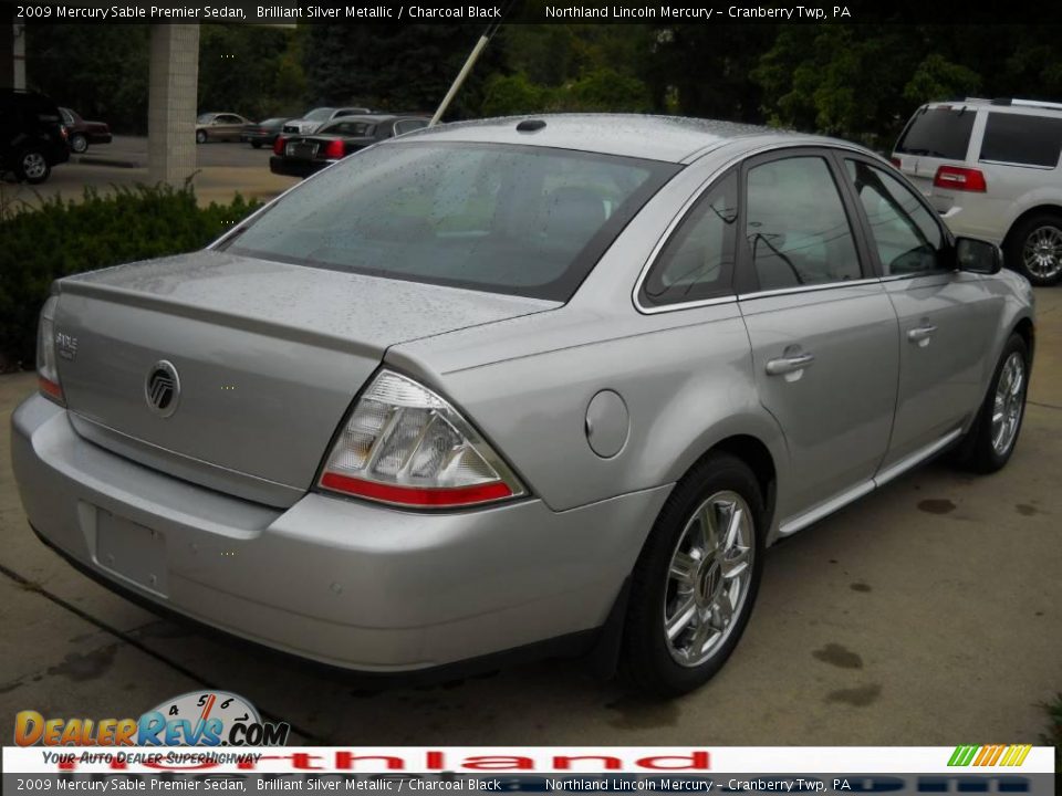 2009 Mercury Sable Premier Sedan Brilliant Silver Metallic / Charcoal Black Photo #2