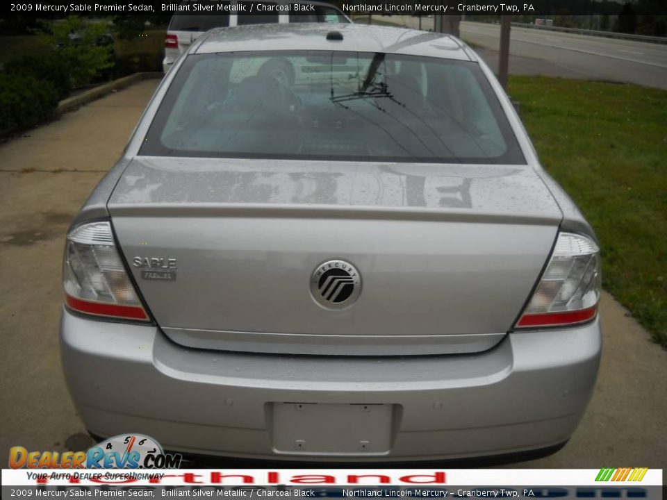 2009 Mercury Sable Premier Sedan Brilliant Silver Metallic / Charcoal Black Photo #3