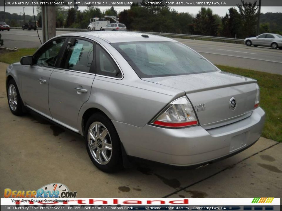 2009 Mercury Sable Premier Sedan Brilliant Silver Metallic / Charcoal Black Photo #4