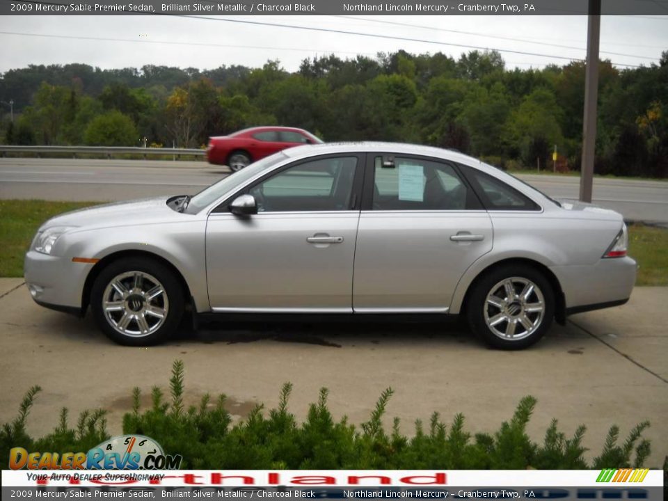 2009 Mercury Sable Premier Sedan Brilliant Silver Metallic / Charcoal Black Photo #5
