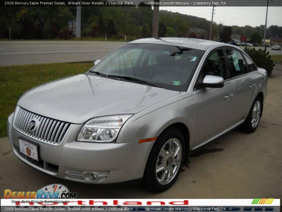 2009 Mercury Sable Premier Sedan Brilliant Silver Metallic / Charcoal Black Photo #13