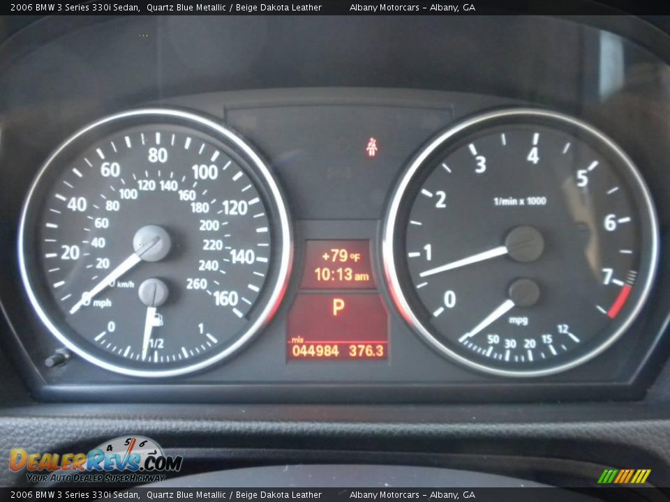 2006 BMW 3 Series 330i Sedan Quartz Blue Metallic / Beige Dakota Leather Photo #15