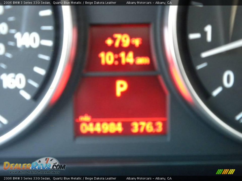 2006 BMW 3 Series 330i Sedan Quartz Blue Metallic / Beige Dakota Leather Photo #17