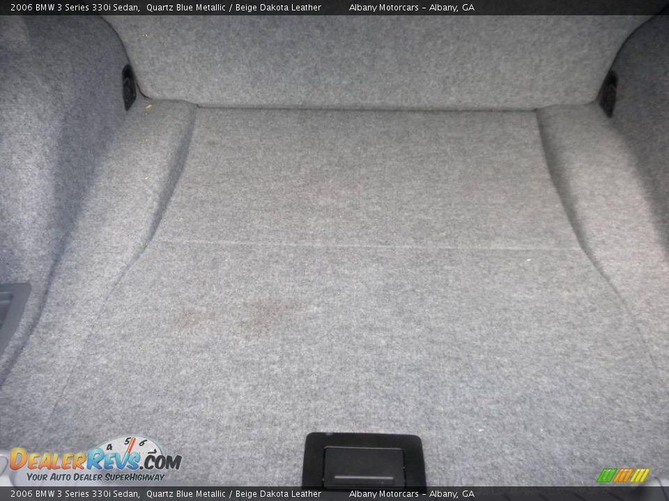 2006 BMW 3 Series 330i Sedan Quartz Blue Metallic / Beige Dakota Leather Photo #21
