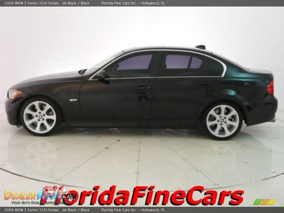 2006 BMW 3 Series 330i Sedan Jet Black / Black Photo #3