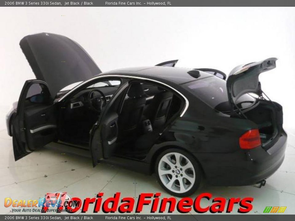 2006 BMW 3 Series 330i Sedan Jet Black / Black Photo #8