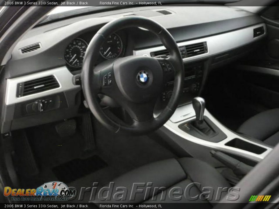 2006 BMW 3 Series 330i Sedan Jet Black / Black Photo #12