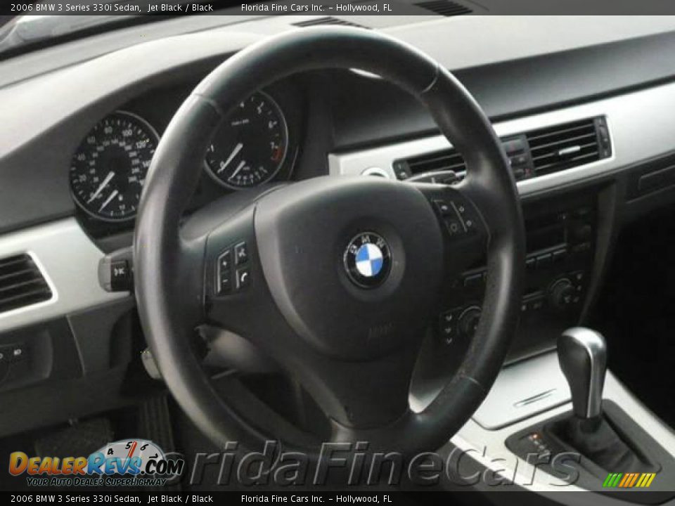 2006 BMW 3 Series 330i Sedan Jet Black / Black Photo #17