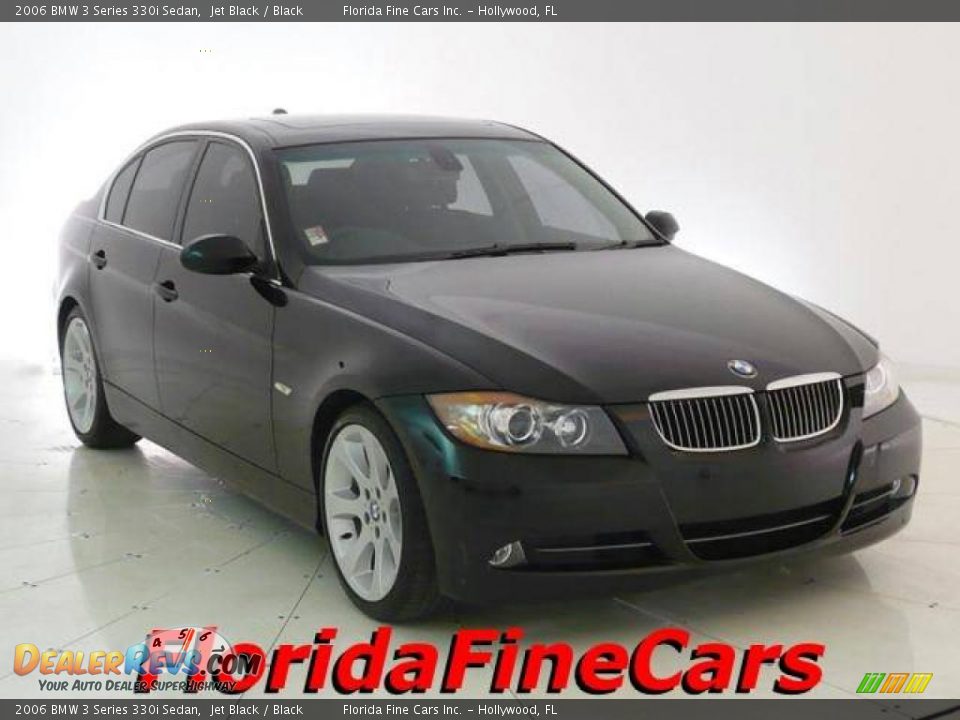 2006 BMW 3 Series 330i Sedan Jet Black / Black Photo #1
