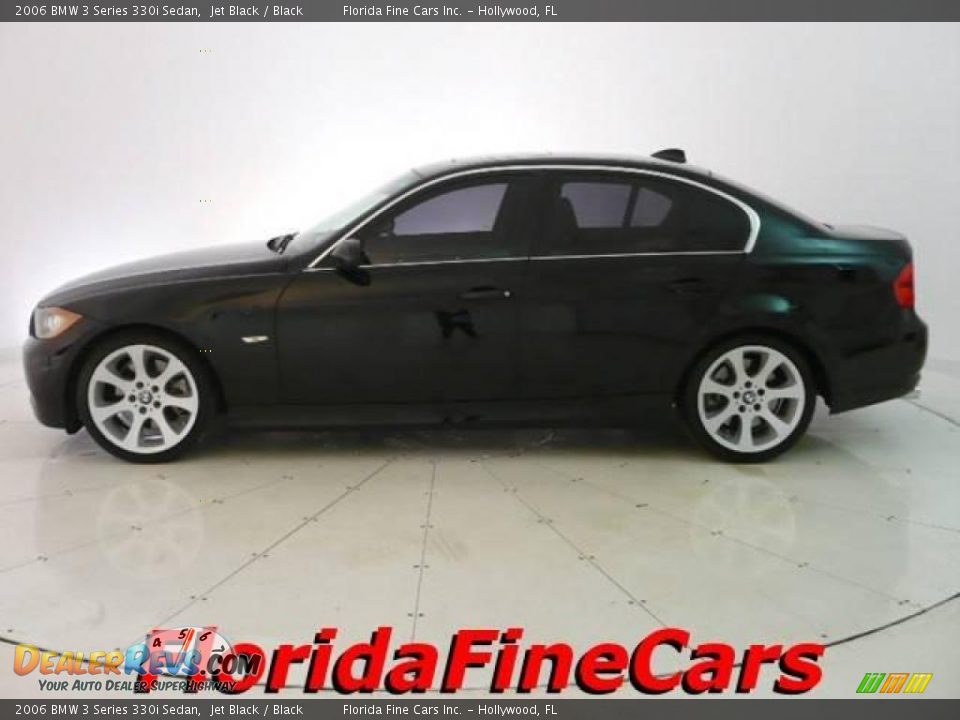 2006 BMW 3 Series 330i Sedan Jet Black / Black Photo #3