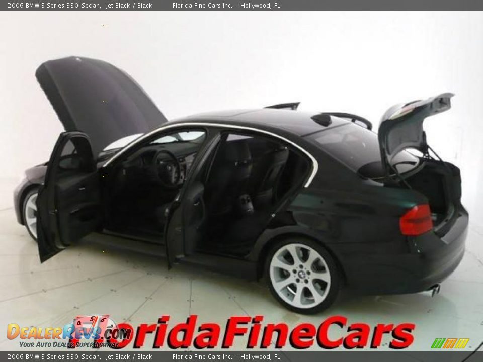 2006 BMW 3 Series 330i Sedan Jet Black / Black Photo #8