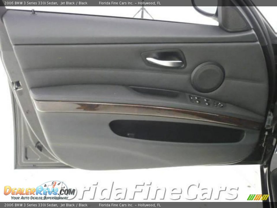 2006 BMW 3 Series 330i Sedan Jet Black / Black Photo #11
