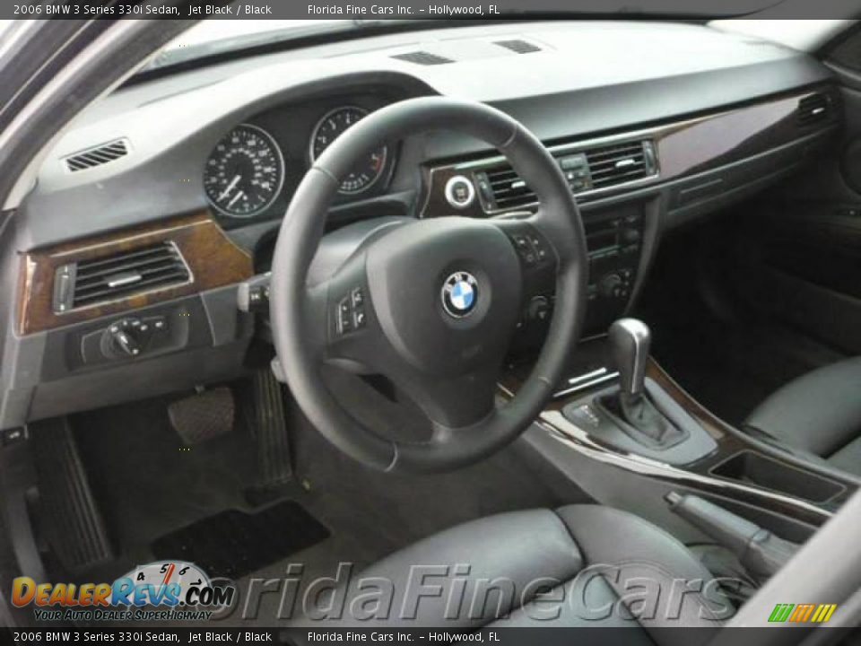 2006 BMW 3 Series 330i Sedan Jet Black / Black Photo #12