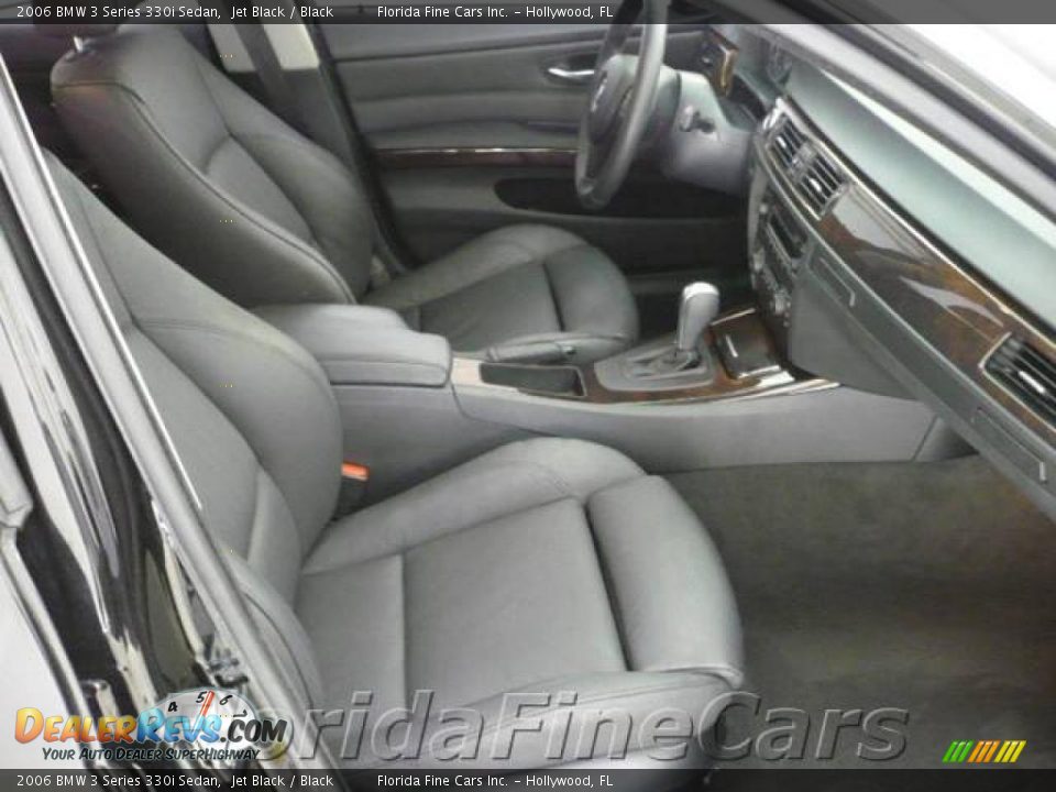 2006 BMW 3 Series 330i Sedan Jet Black / Black Photo #13