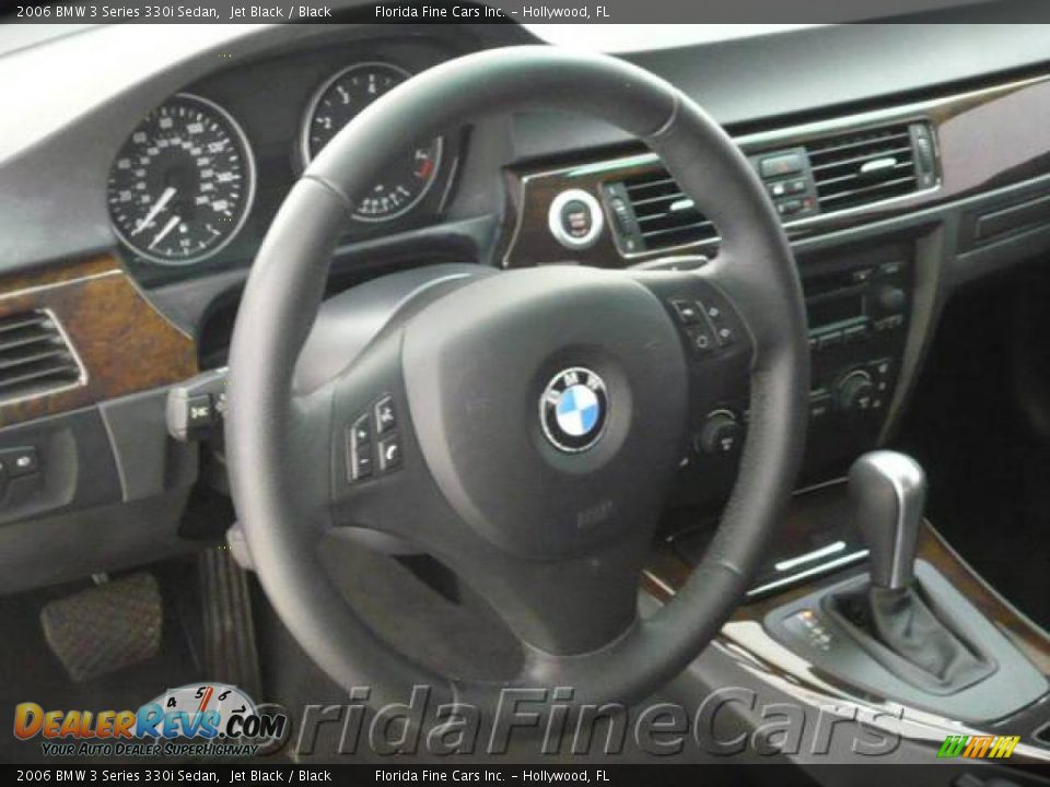2006 BMW 3 Series 330i Sedan Jet Black / Black Photo #17