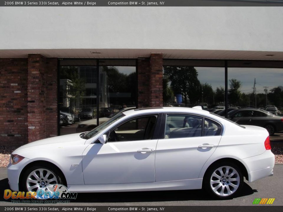 2006 BMW 3 Series 330i Sedan Alpine White / Beige Photo #3