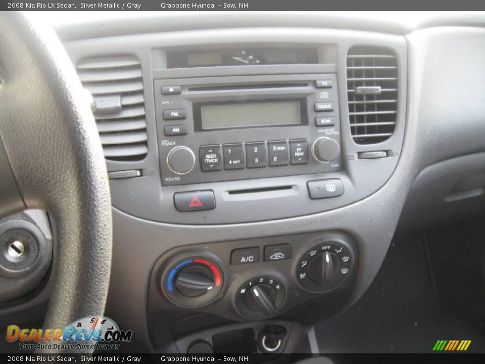 2008 Kia Rio LX Sedan Silver Metallic / Gray Photo #6