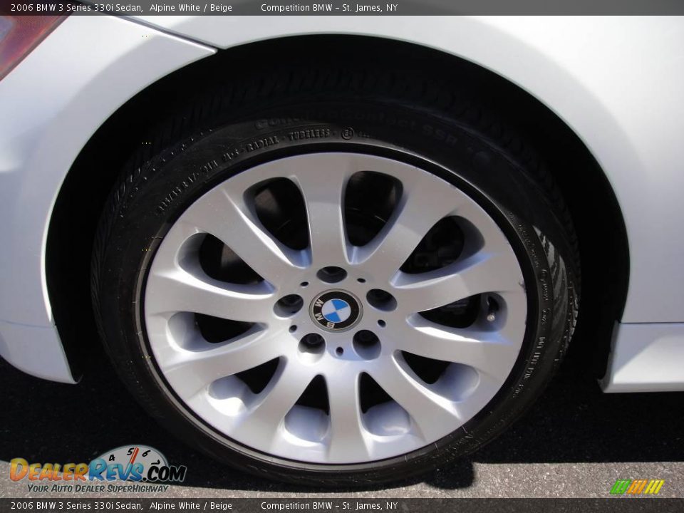 2006 BMW 3 Series 330i Sedan Alpine White / Beige Photo #7