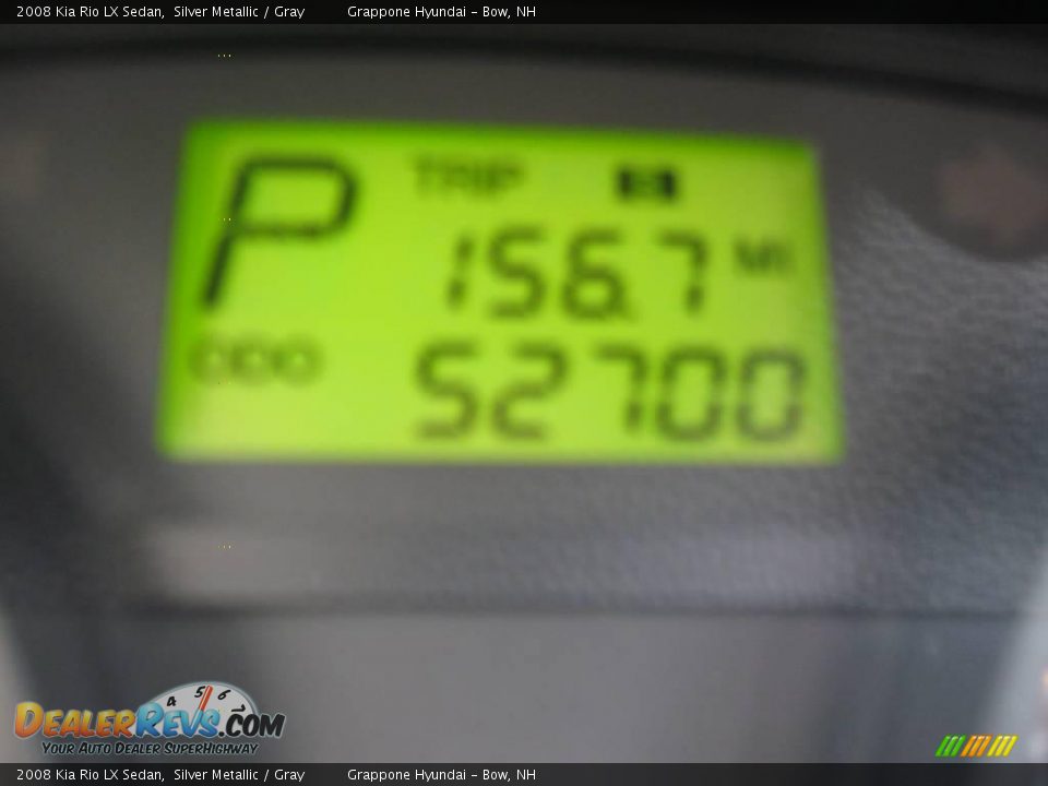2008 Kia Rio LX Sedan Silver Metallic / Gray Photo #7
