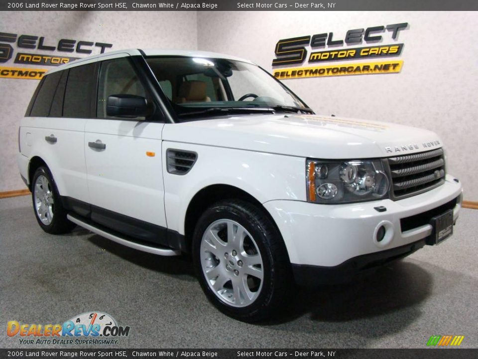 2006 Land Rover Range Rover Sport HSE Chawton White / Alpaca Beige Photo #3