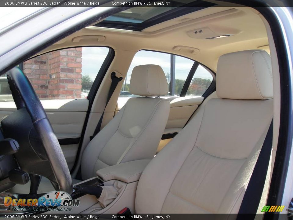 2006 BMW 3 Series 330i Sedan Alpine White / Beige Photo #9