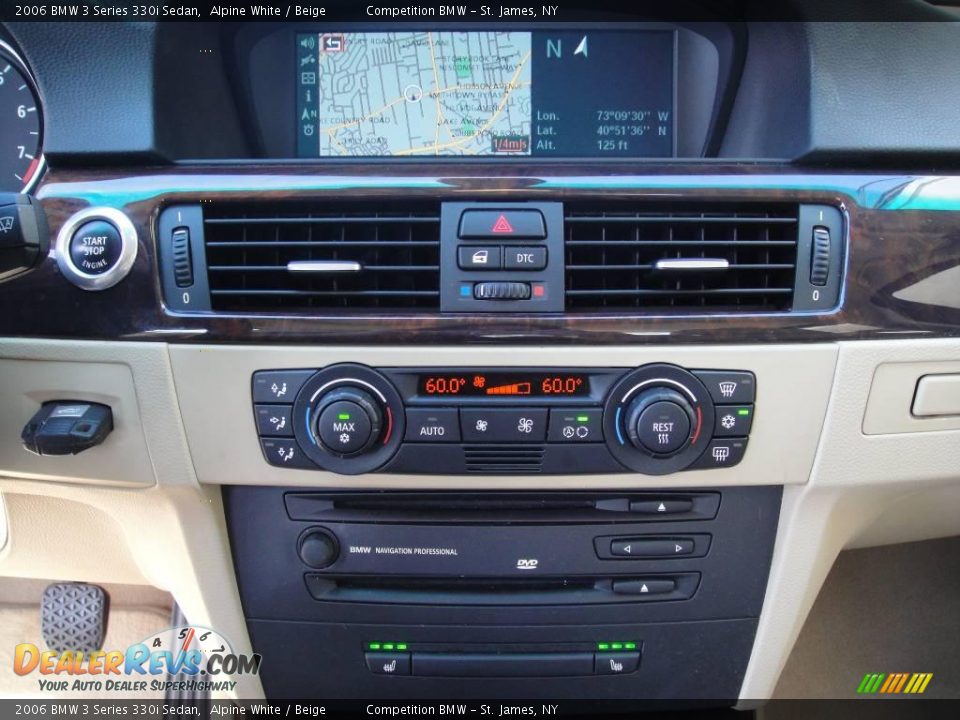 2006 BMW 3 Series 330i Sedan Alpine White / Beige Photo #12
