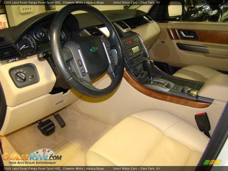 2006 Land Rover Range Rover Sport HSE Chawton White / Alpaca Beige Photo #7