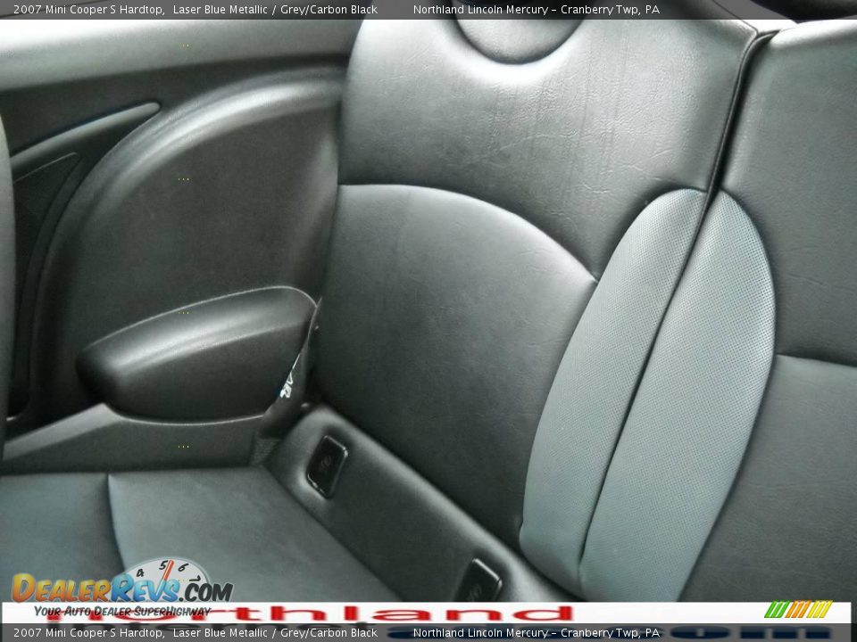 2007 Mini Cooper S Hardtop Laser Blue Metallic / Grey/Carbon Black Photo #10