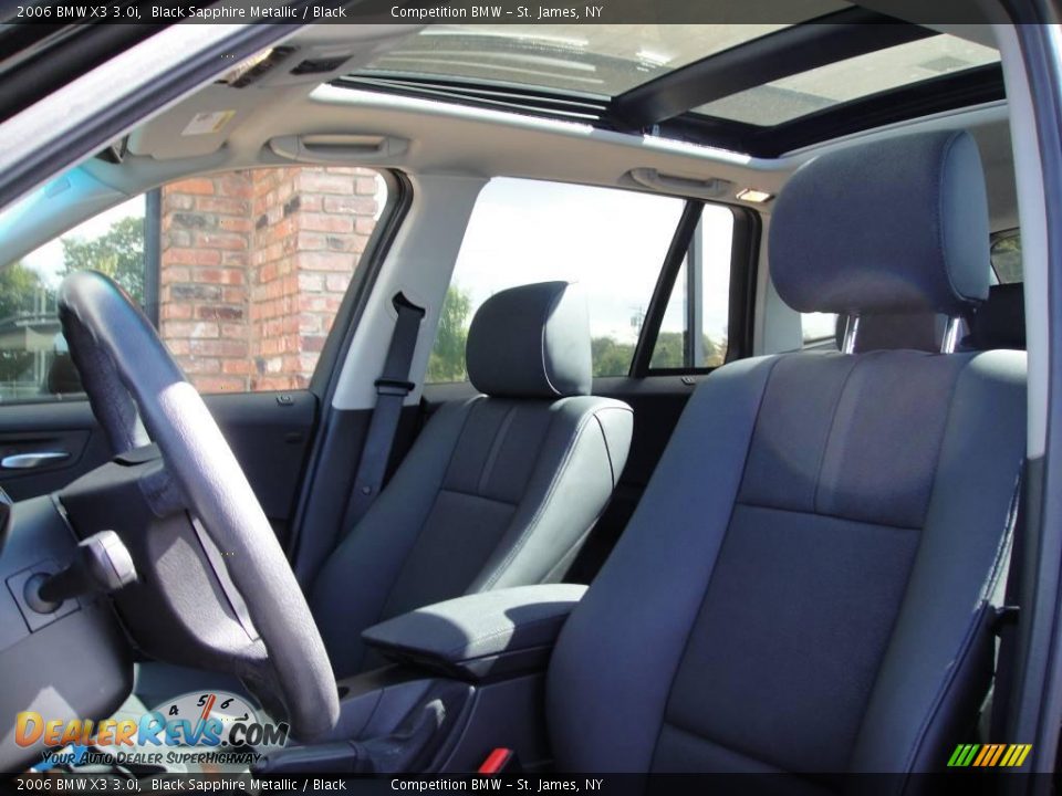 2006 BMW X3 3.0i Black Sapphire Metallic / Black Photo #9