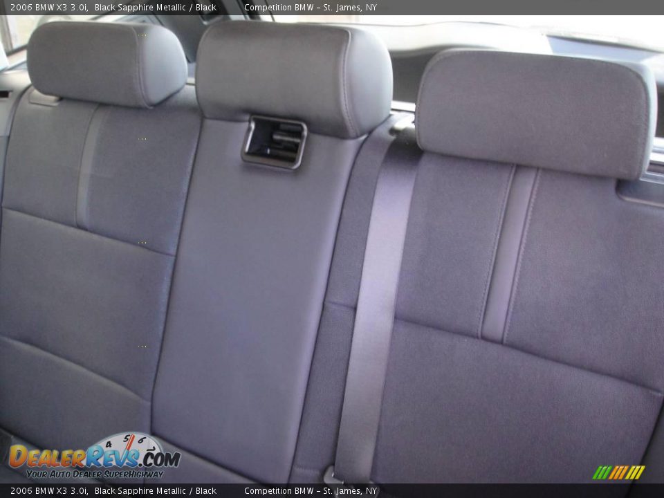 2006 BMW X3 3.0i Black Sapphire Metallic / Black Photo #12