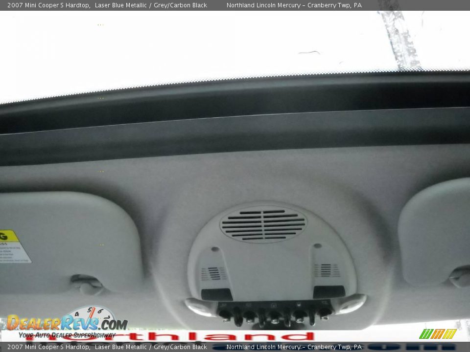 2007 Mini Cooper S Hardtop Laser Blue Metallic / Grey/Carbon Black Photo #16
