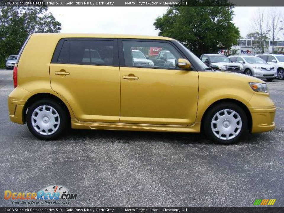 2008 Scion xB Release Series 5.0 Gold Rush Mica / Dark Gray Photo #2