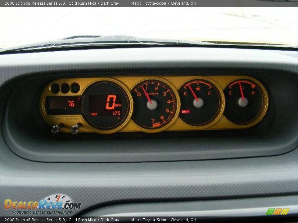 2008 Scion xB Release Series 5.0 Gold Rush Mica / Dark Gray Photo #16
