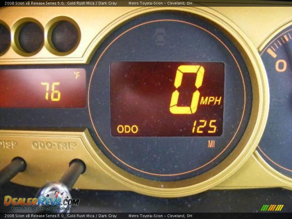 2008 Scion xB Release Series 5.0 Gold Rush Mica / Dark Gray Photo #17