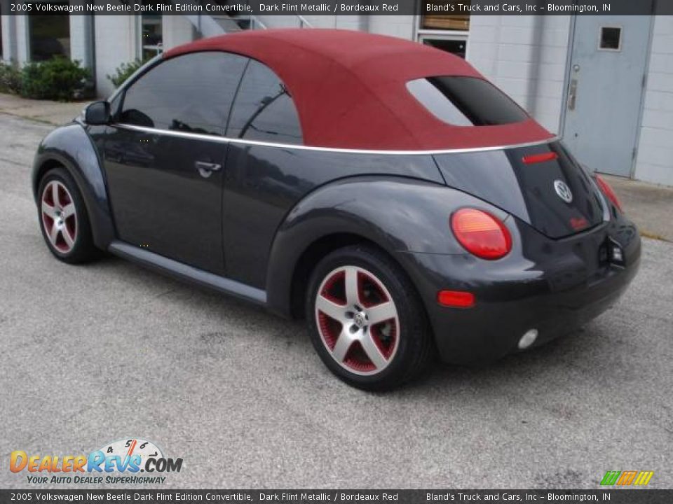 2005 Volkswagen New Beetle Dark Flint Edition Convertible Dark Flint Metallic / Bordeaux Red Photo #6