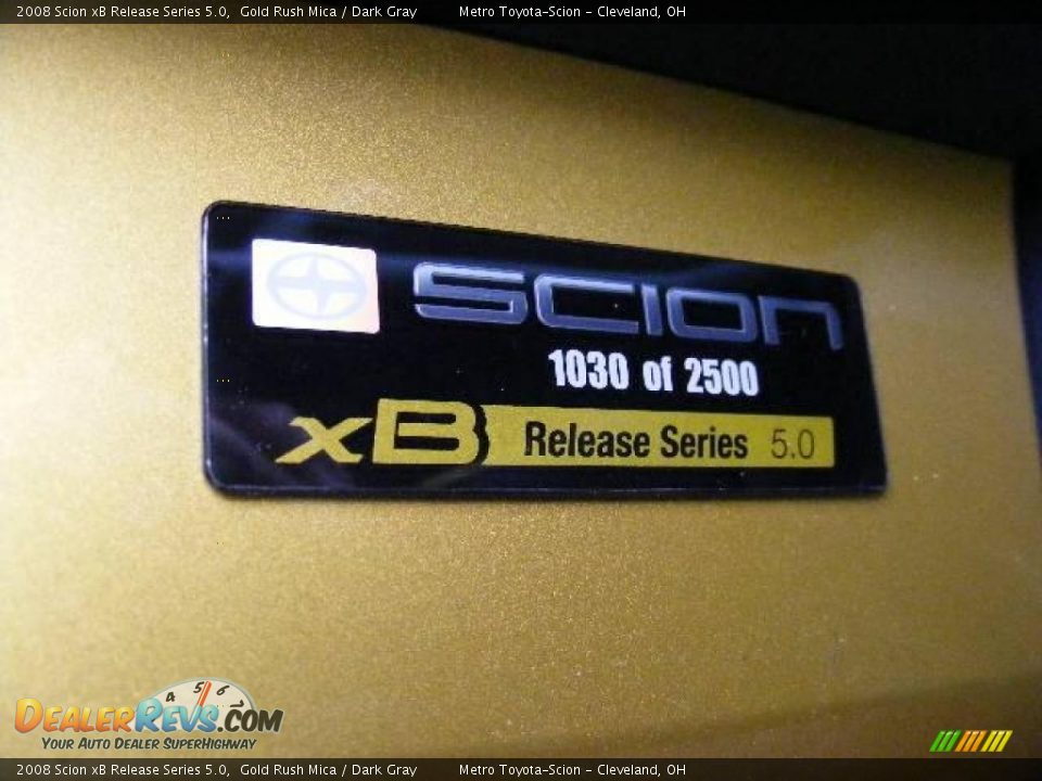 2008 Scion xB Release Series 5.0 Gold Rush Mica / Dark Gray Photo #24